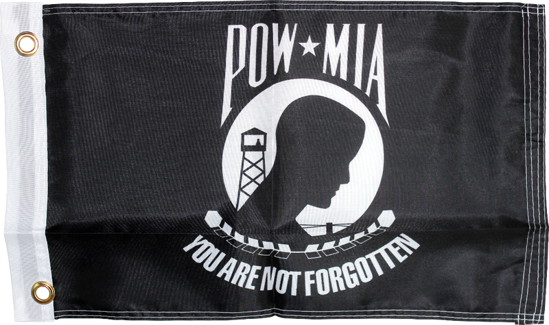 POW MIA Flag 150D Rough Tex ® Nylon 12x18 Inches Boat Flags