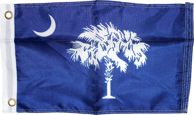 South Carolina State Flag 150D Rough Tex ® Nylon 12x18 Inches Boat Flags