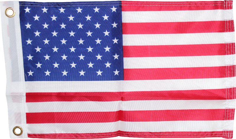 USA American Flag 150D Rough Tex ® Nylon 12x18 Inches Boat Flags