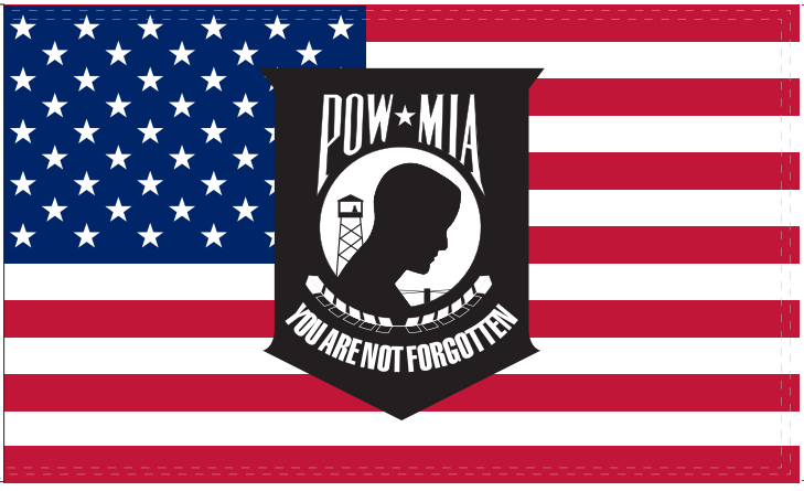 POW MIA You Are Not Forgotten Flag - 3'X5' Rough Tex® 100D