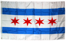 City of Chicago 3x5ft Nylon 150D Flag