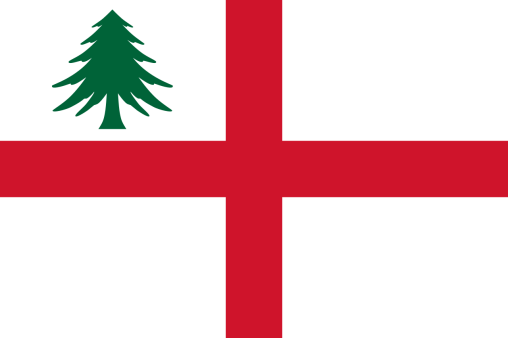 1636 New England Navy Pine Tree 3'X5' Flag ROUGH TEX® 100D American Early History