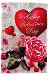 Valentine's Day Victorian Heart Garden Flag 100D