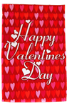 Valentine's Day Many Hearts Garden Flag 100D