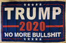 TRUMP NO MORE BULL 2020 ORIGINAL BLUE CAMPAIGN FLAG 3X5 150D Nylon Rough Tex ®