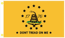 Gadsden 1776 13 Stars Colonial America  3'X5' Double Sided Flag ROUGH TEX® 100D