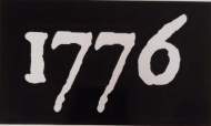 1776 Black 12"x18" Flag With Grommets ROUGH TEX® 100D