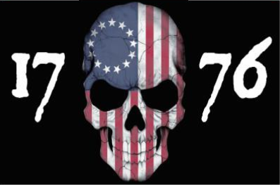 3x5 Betsy Ross 1776 American Skull 3'x5' Flag Rough Tex® 100D