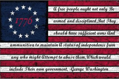 George Washington 1776 Betsy Ross Flag 100D 3x5 Feet Flag 2nd Amendment General George Washington Quote