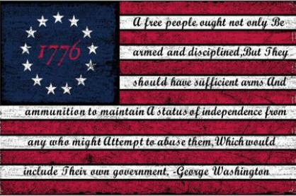 Gen. George Washington 1776 Betsy Ross Flag 100D 4x6 Feet Flag 2nd Amendment General George Washington Quote