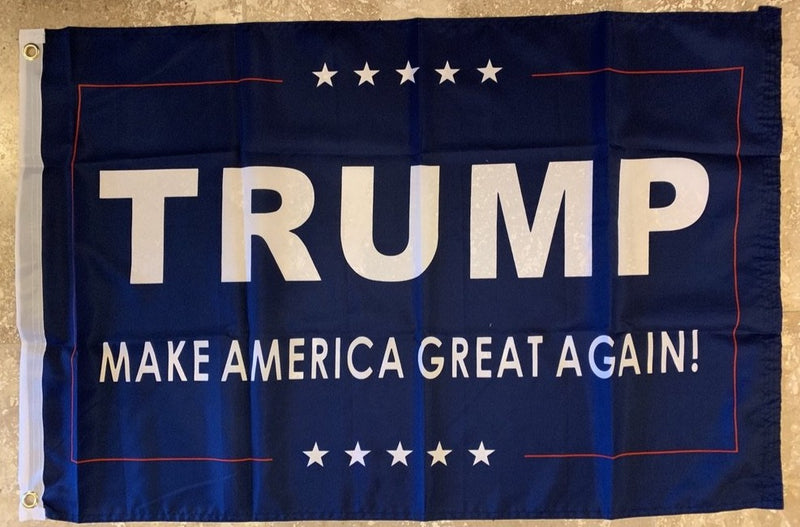 Trump IV M A G A Blue Flag- 2'X3' Rough Tex® 100D