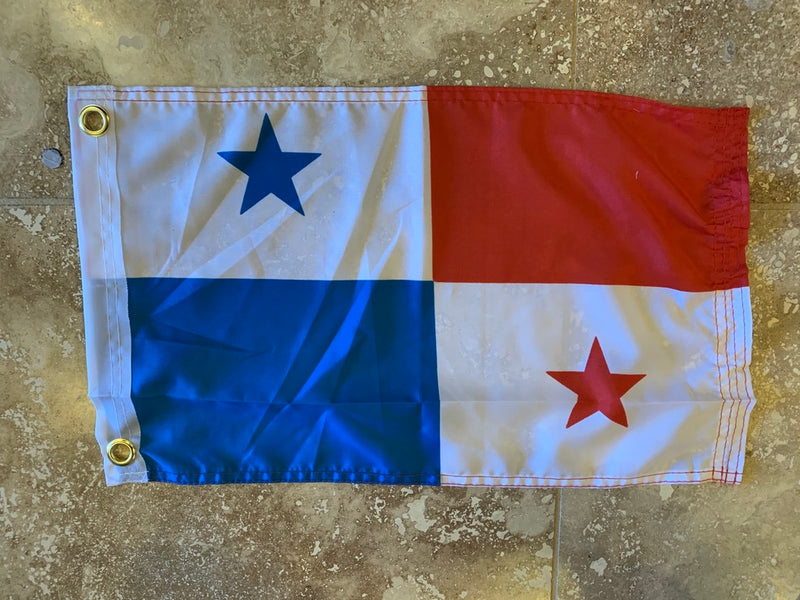 Panama Flag With Grommets-100D 12x18 ROUGH TEX®