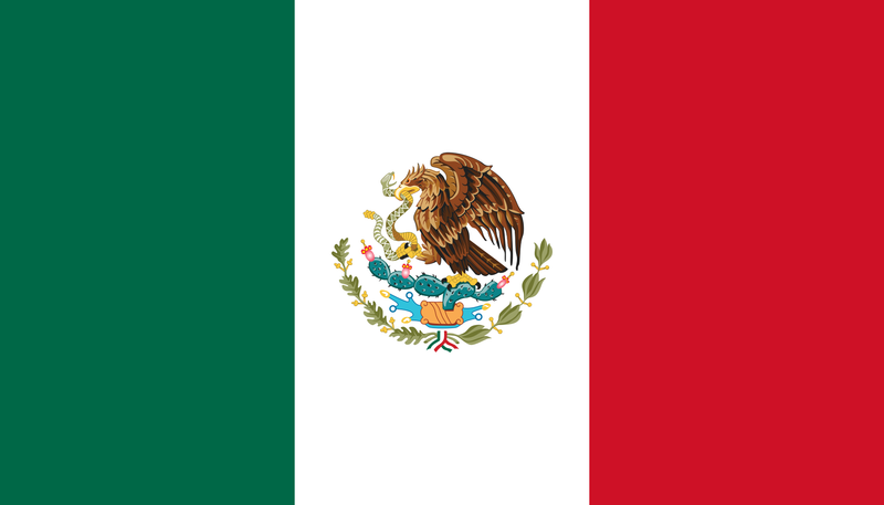 Mexico Flag 3'x5' 68D Nylon Super Sale Mexican