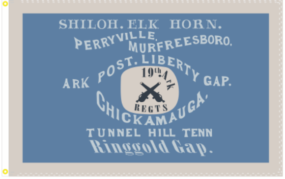 19th Arkansas Regiment 2'x3'  Double Sided Flag Rough Tex® 100D