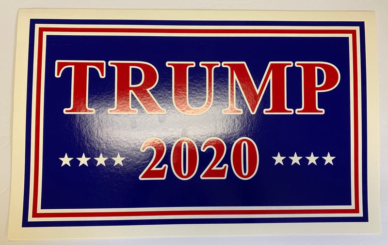 Trump 2020 Red And Blue Double Sided Yard Sign 14.5"X 23" Inches