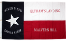 3'X5' 1ST TEXAS INFANTRY REGIMENT HOOD'S BRIGADE COTTON EMBROIDERED & SEWN 1ST TEXAN FLAG SEVEN PINES GAINES FARM
