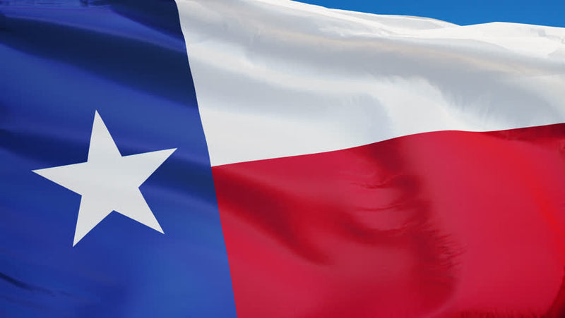 Texas Single Sided 3'X5' Flag Rough Tex® 150D