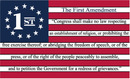 1st Amendment USA 3'X5' Flag Rough Tex® 100D