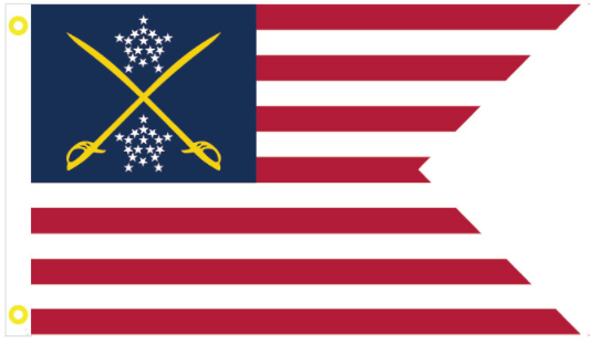 1st Cavalry 1863 Union 3'X5' Flag Rough Tex® 100D American USA Swallowtail