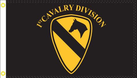 1st Cavalry Division 3'X5' Flag ROUGH TEX® 100D