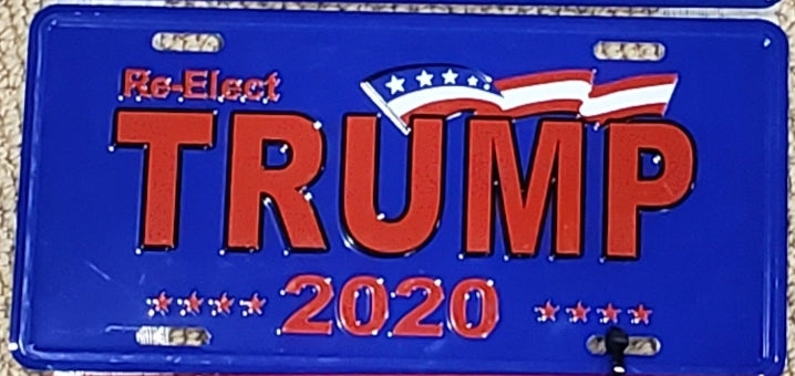 Re-Elect Trump 2020 License Plate
