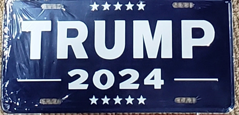 Keep On Trumpin' Trump 2024 White 6x12 Aluminum License Plate Keep On Trumpin' Trump 2024 White 6x12 Aluminum License Plate