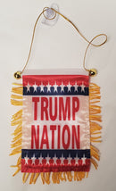 Trump Mini Banners:  Trump Nation, Trump 2020 Blue, Trump 2020 Red, Trump No More Bullshit