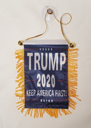 Trump Mini Banners:  Trump Nation, Trump 2020 Red, Trump 2020 Blue, Trump No More Bull