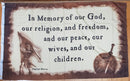 Title Liberty In Memory Of God Flag - 3'X5' Rough Tex® 100D