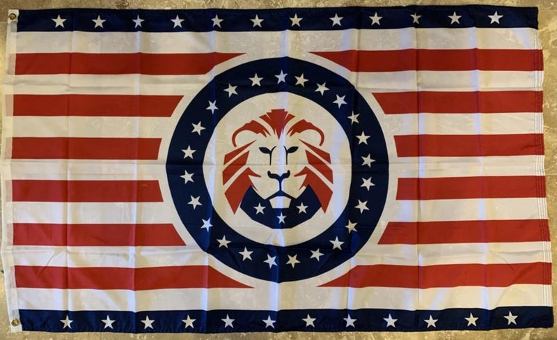 DONALD J. TRUMP HERALDRY GREAT AMERICA LION FLAG  3'X5' Rough Tex® 100D