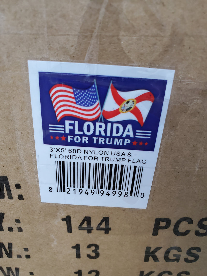 USA & Florida For Trump 3'X5' Flag Rough Tex® 68D Nylon