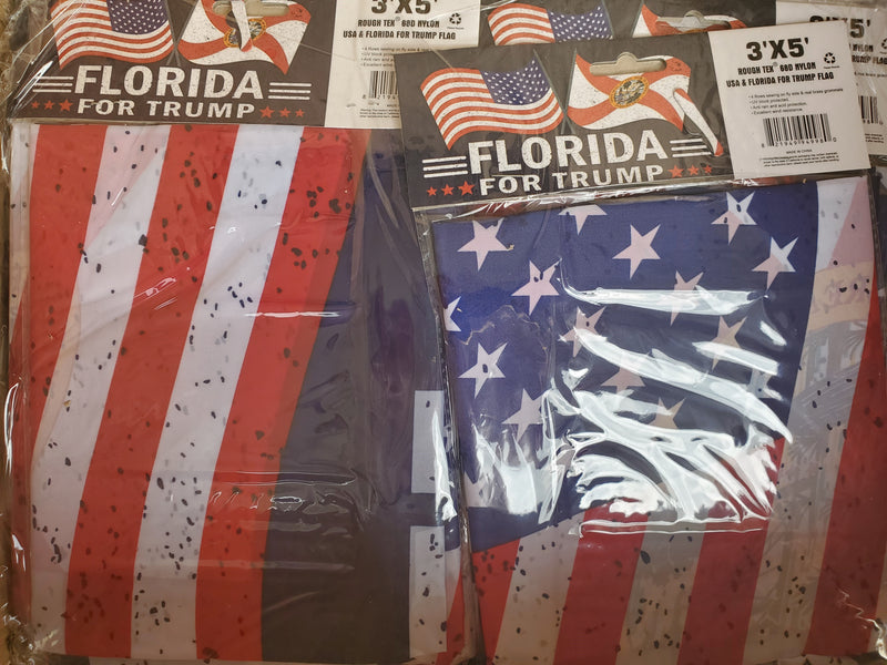 USA & Florida For Trump 3'X5' Flag Rough Tex® 68D Nylon