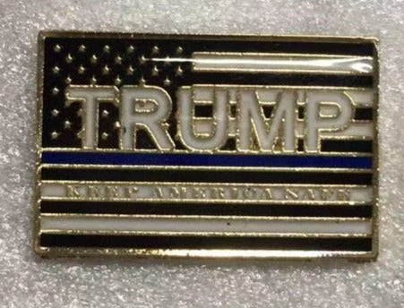 Trump Keep America Safe KAS Lapel Pin Pro Police