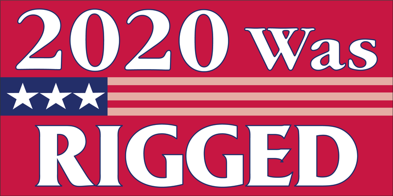 2020 Was Rigged Red Bumper Sticker