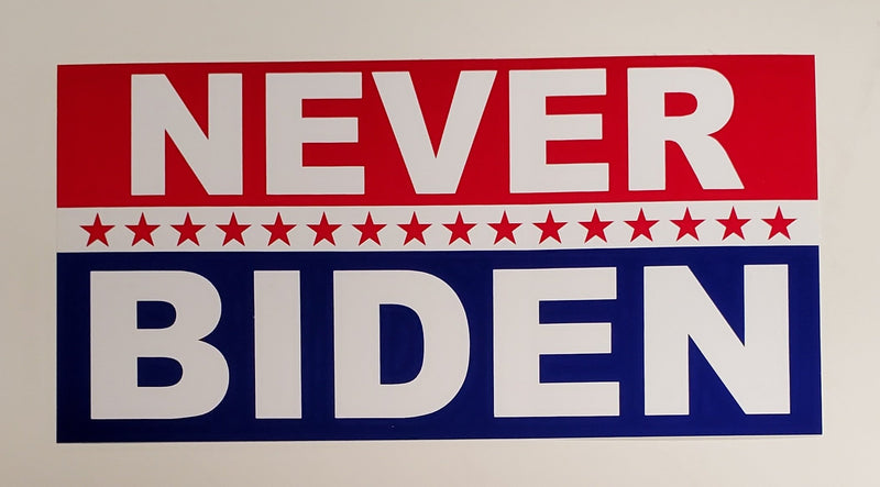 Never Biden Flag Official USA 3x5 Feet 68D Rough Tex Nylon Trump
