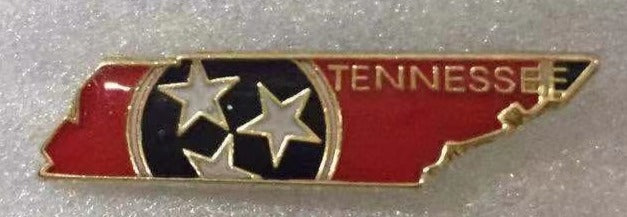 Tennessee State Flag Map Lapel Pin