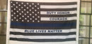 DUTY HONOR COURAGE BLUE LIVES MATTER Police 3'x5' Thin Blue Line Official Police Flags