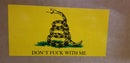 DON'T FUCK WITH ME GADSDEN Bumper Sticker Brandon Trump FJB