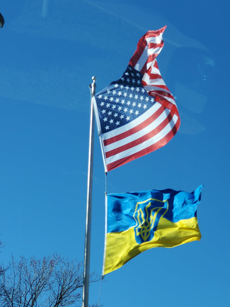 5'x8' Ukraine Trident Flag 100D Rough Tex ®Ukrainian Flags