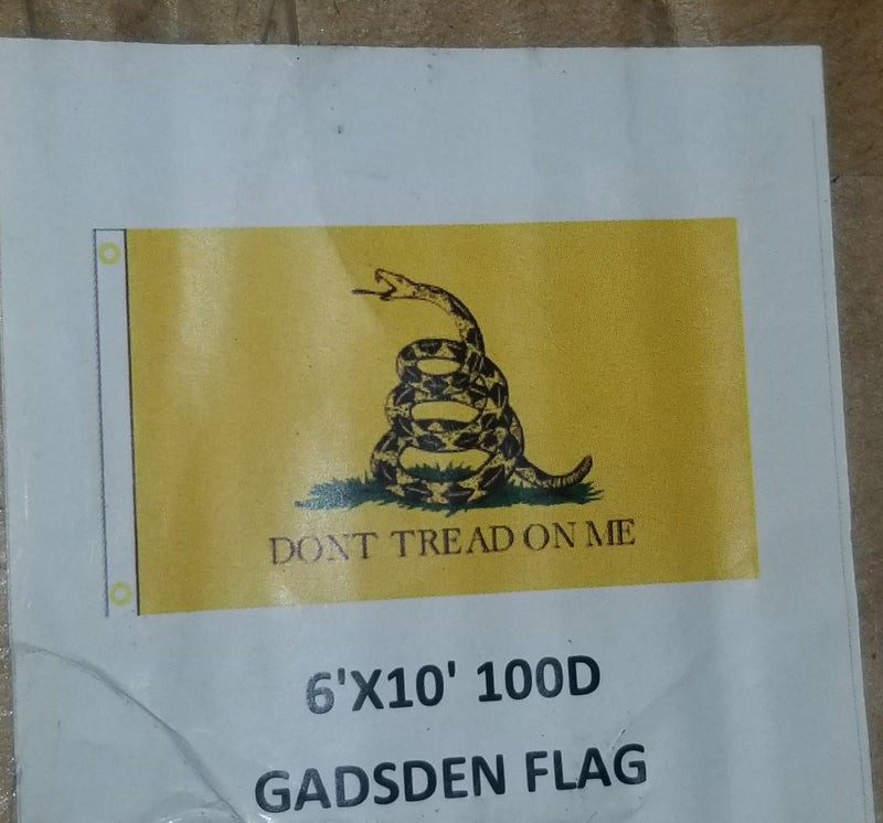 Gadsden Don't Tread On Me 6'x10' Flag ROUGH TEX® 100D 1776 American