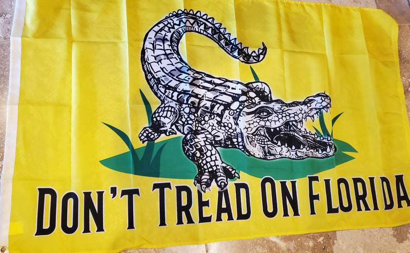 Don't Tread On Florida 3x5 Gator Gadsden Flag 100D Rough Tex Aligator