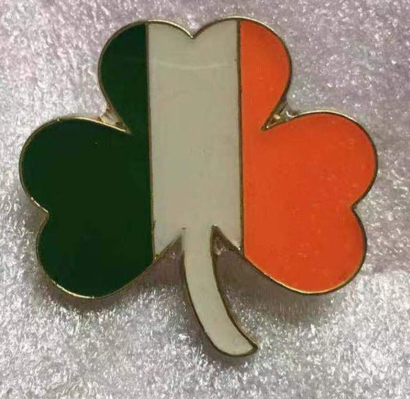 Ireland Shamrock Lapel Pin Irish Flag Pins St Patrick's Day