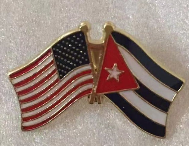 USA Cuba Lapel Pin