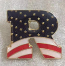 R USA Lapel Pin (Republican American GOP)