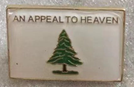 An Appeal To Heaven Lapel with Grass  Pin "Letters on top"