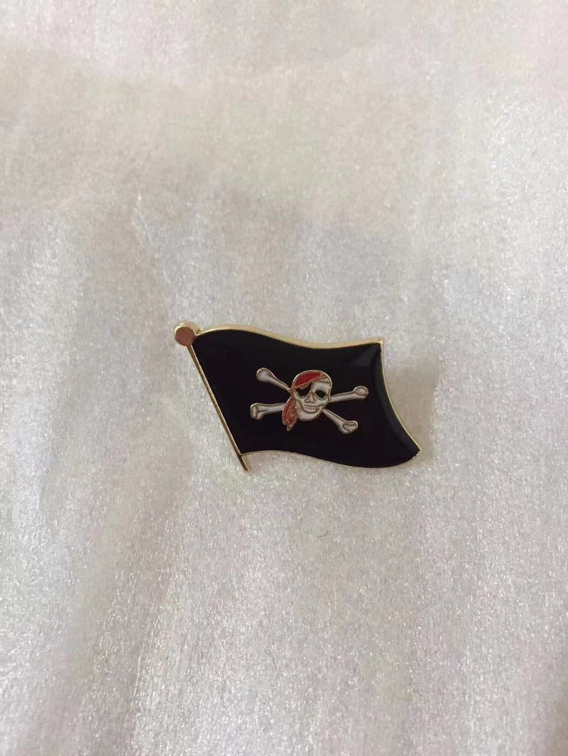 Wavy Pirate Patch Lapel Pin
