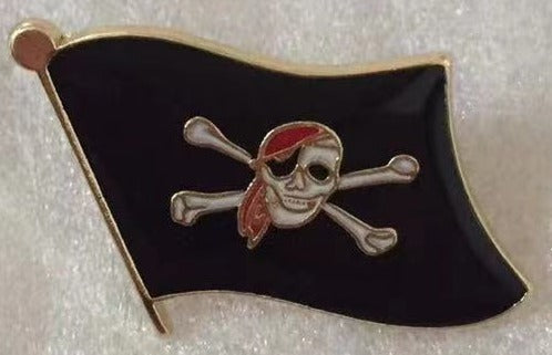 Pirate Red Bandana Lapel Pin