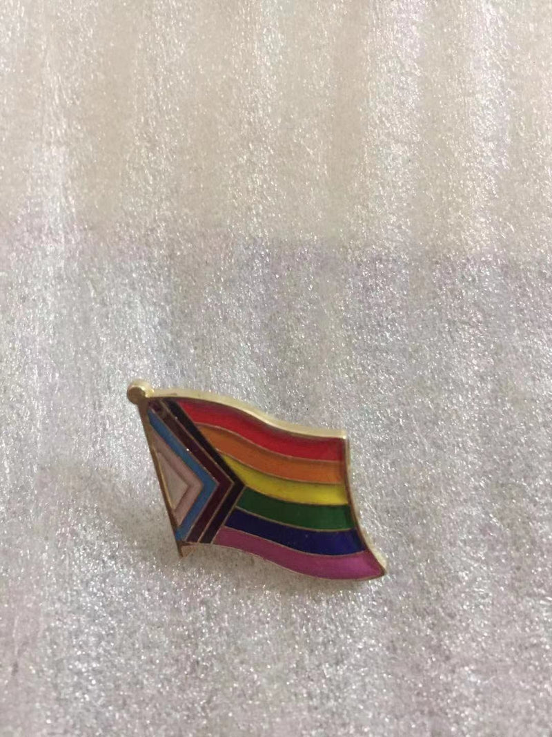 Wavy Progressive Pride Lapel Pin