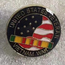 United States Vietnam Veteran War Ribbon Lapel Pin American Military USA