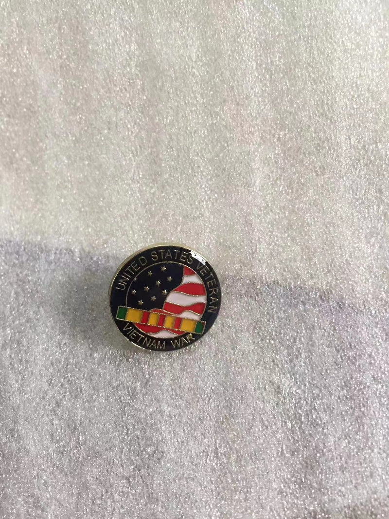 Vietnam War United States Veteran American Military Lapel Pin